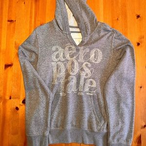 Junior’s Aeropostale grey hoodie. Size L.